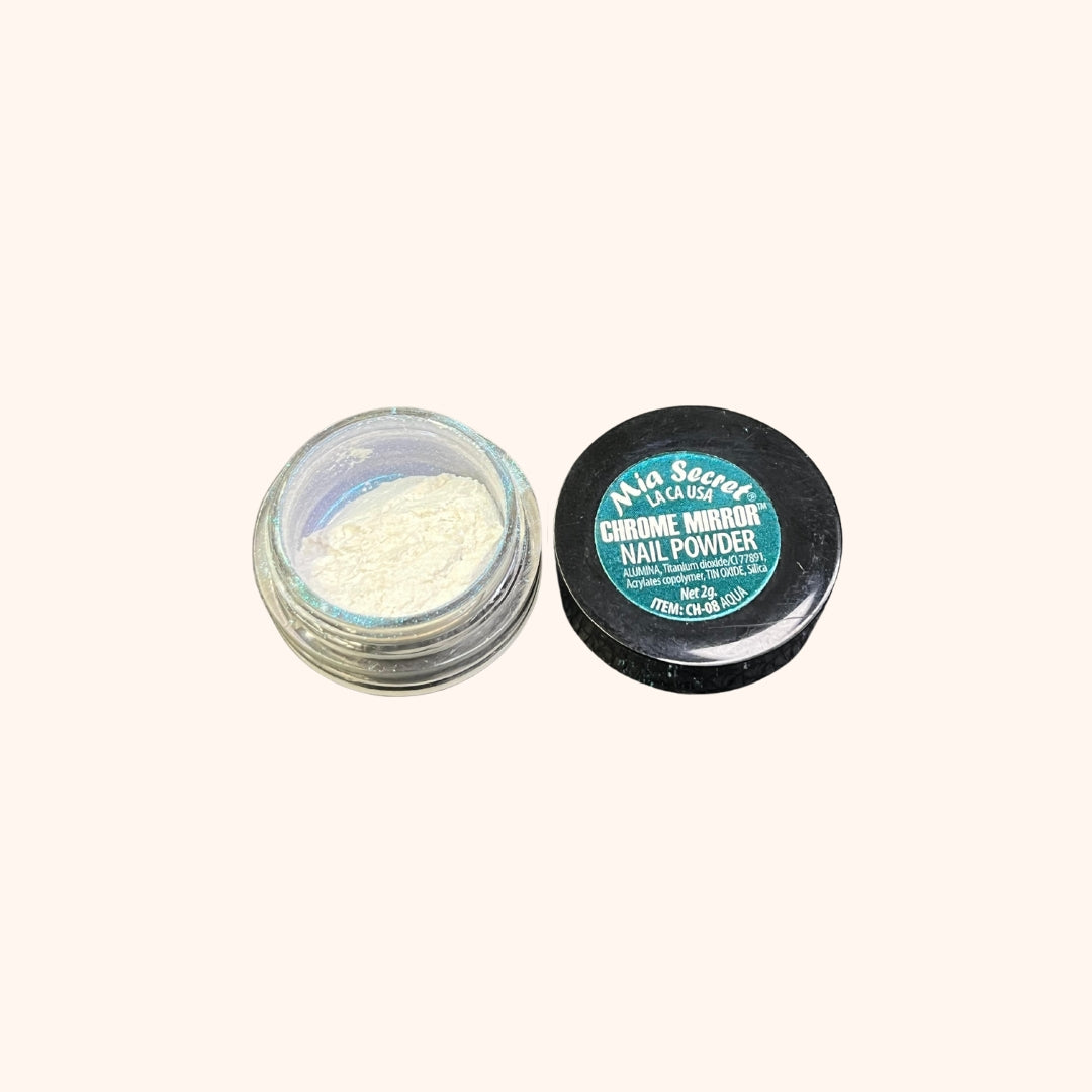 Chrome Mirror Nail Powder CH-08 Aqua Mia Secret