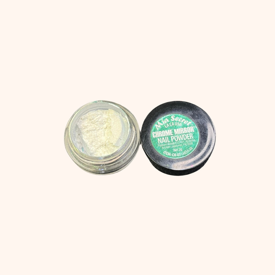 Chrome Mirror Nail Powder CH-07 Greenab Mia Secret