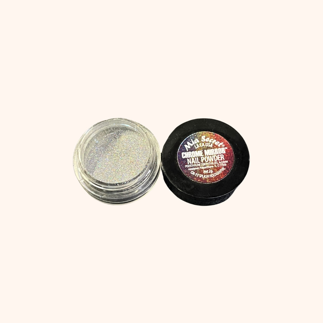 Chrome Mirror Nail Powder CH-11 Splash Holographic Mia Secret