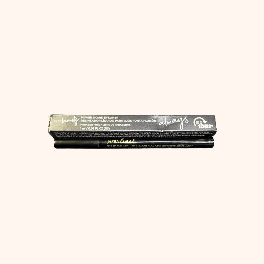Delineador Líquido para Ojos Punta Plumón Mignight Black Jafra Beauty