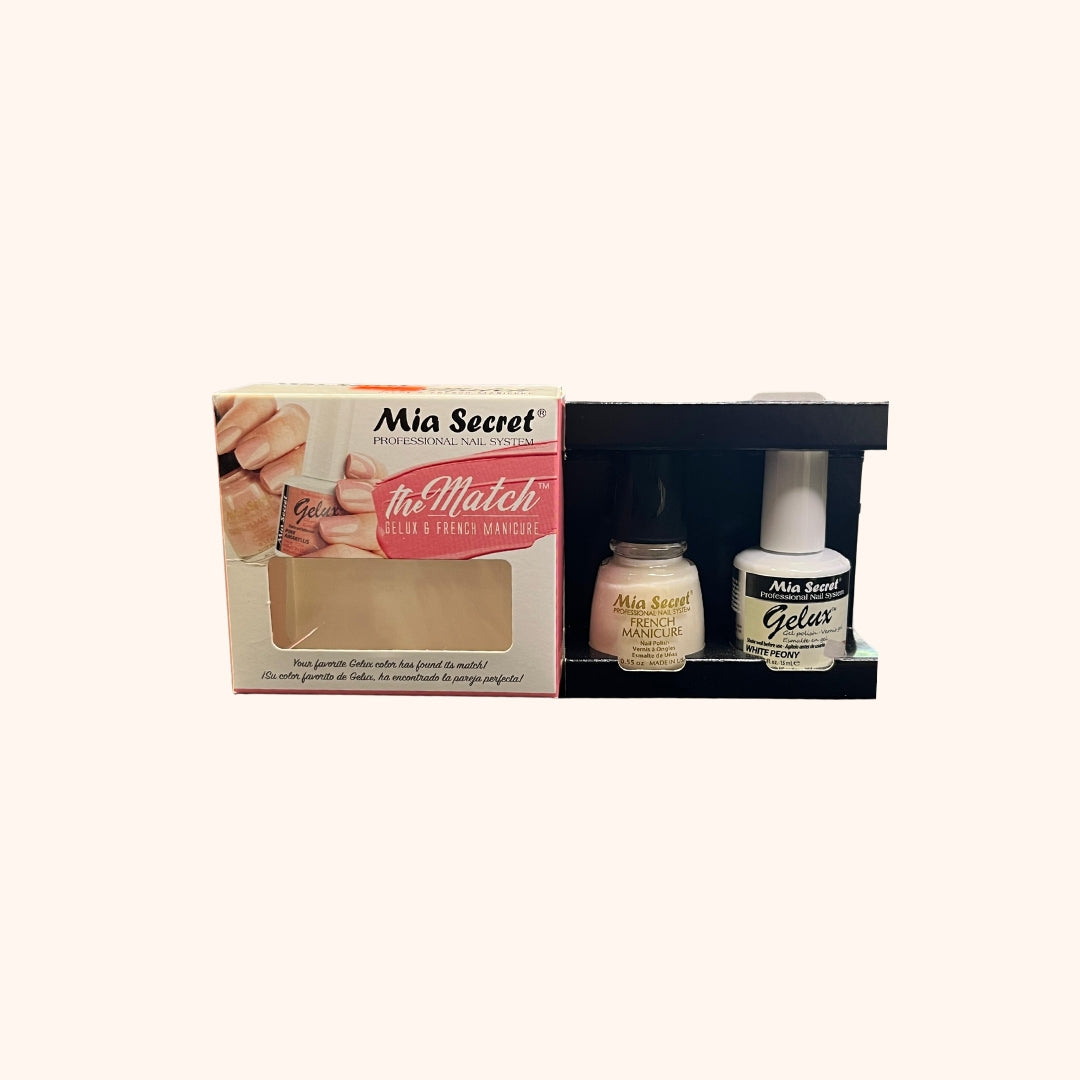 Gelux & Frech Manicure White Peony 124