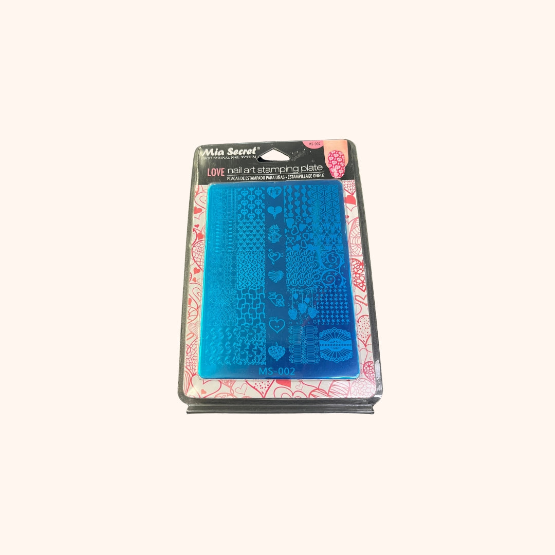 Love Stamping Plate Mia Secret