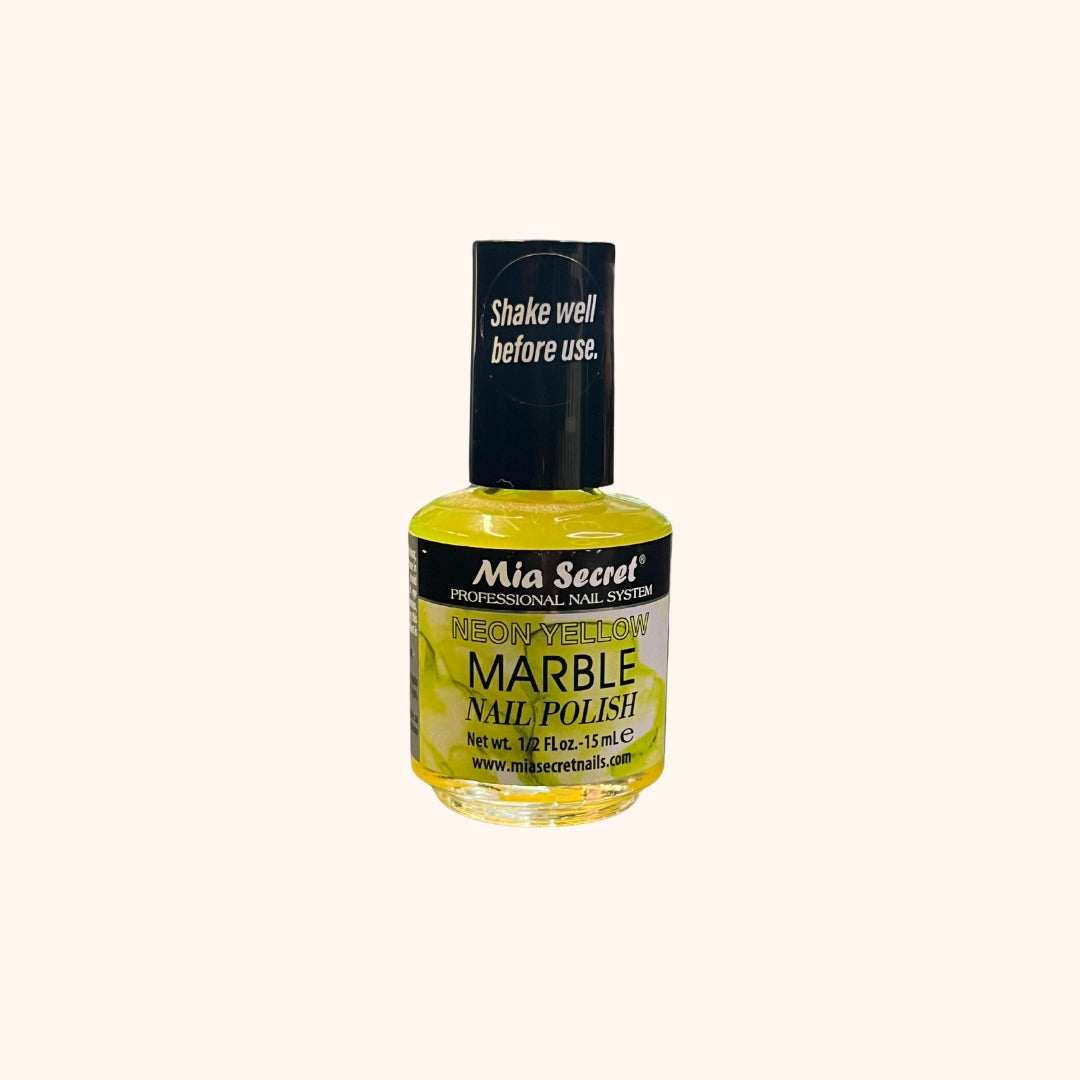 Marble Nail Polish Neow Yellow Mp11 Mia Secret