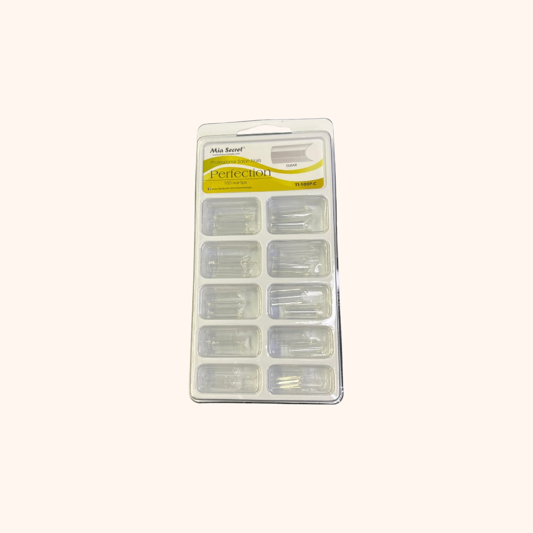 Perfection 100 Nail Tips Clear Mia Secret