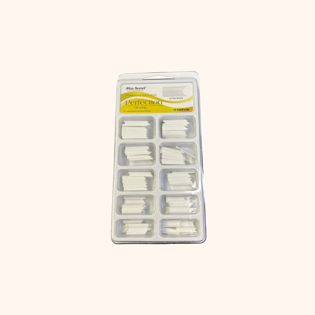 Perfection 100 Nail Tips Ultra White Mia Secret