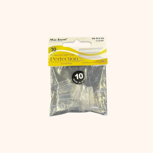 Perfection Clear 50 Nail Tips #10 Mia Secret