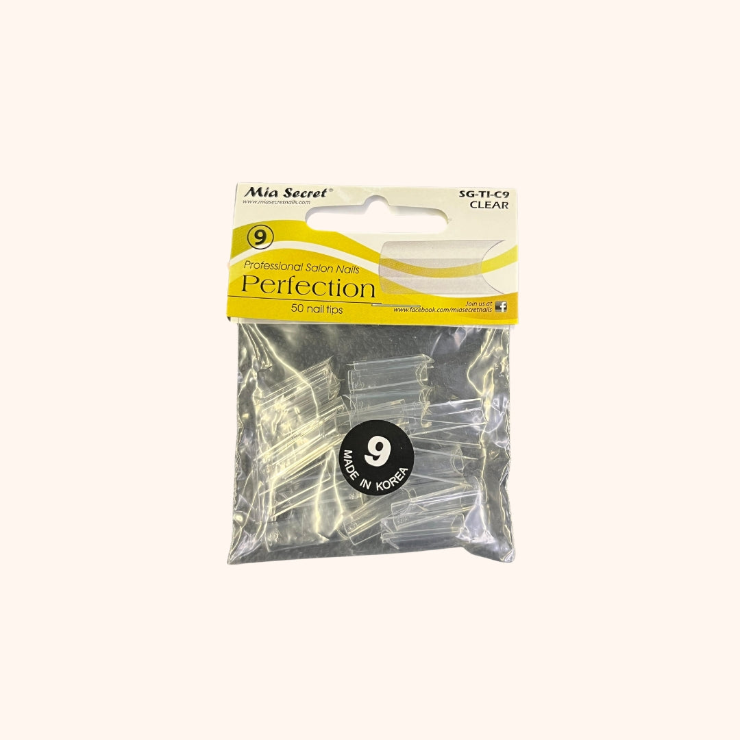 Perfection Clear 50 Nail Tips #9 Mia Secret
