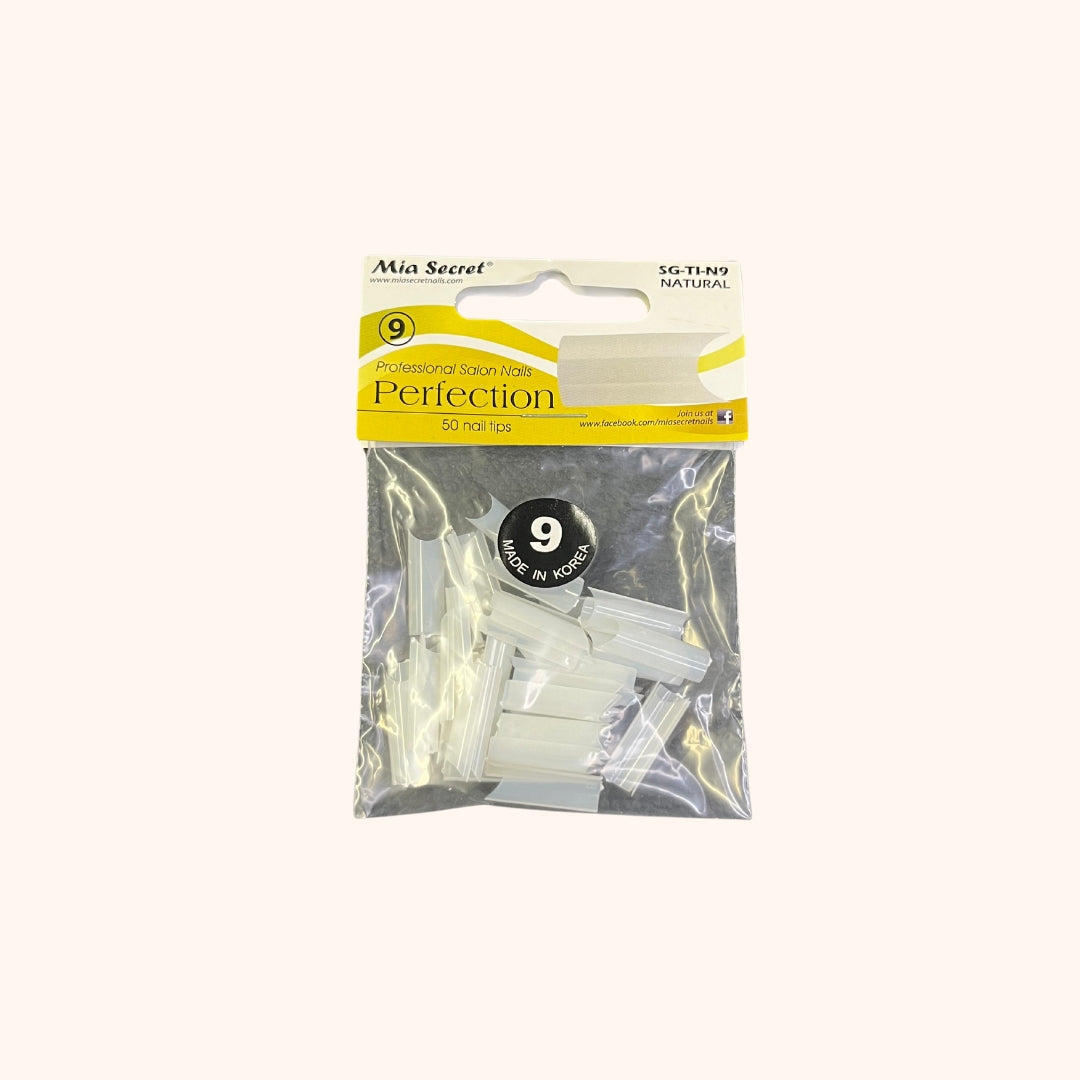 Perfection Natural 50 Nail Tips #9 Mia Secret