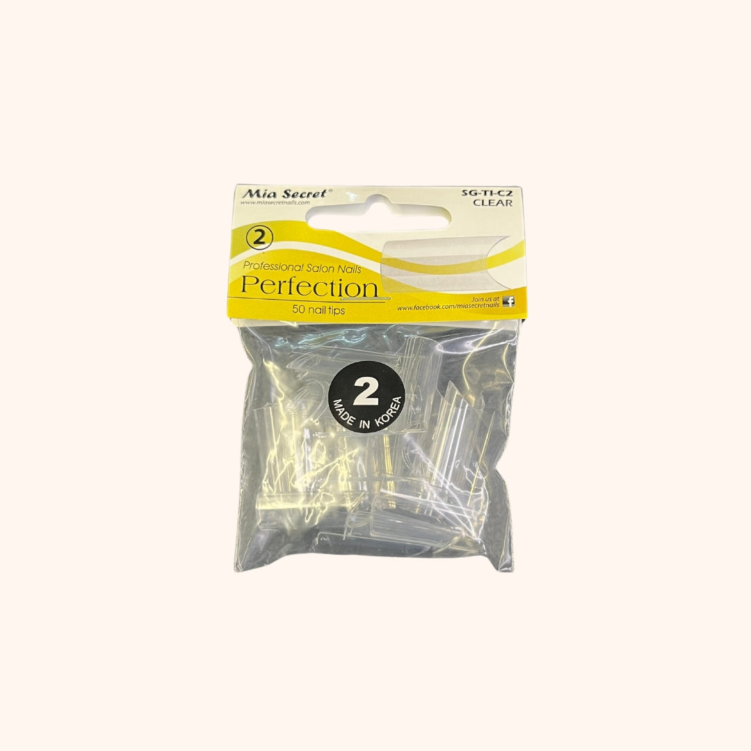 Perfection Clear 50 Nail Tips #2 Mia Secret