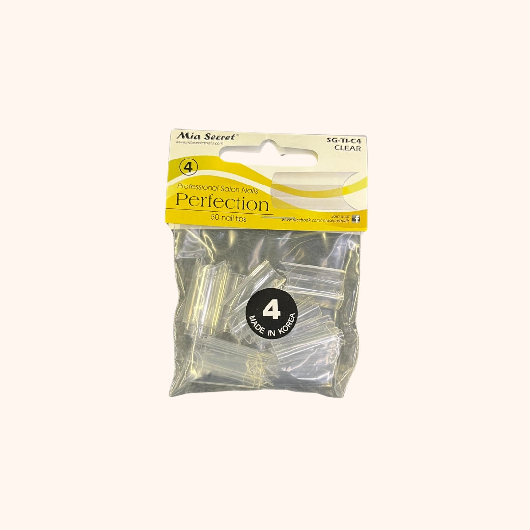 Perfection Clear 50 Nail Tips #4 Mia Secret