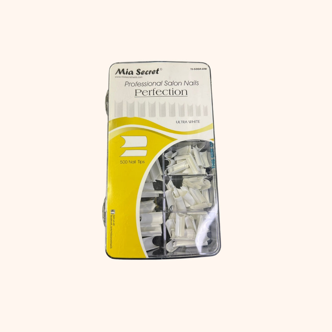 Perfection Ultra White 500 Nail Tips Mia Secret