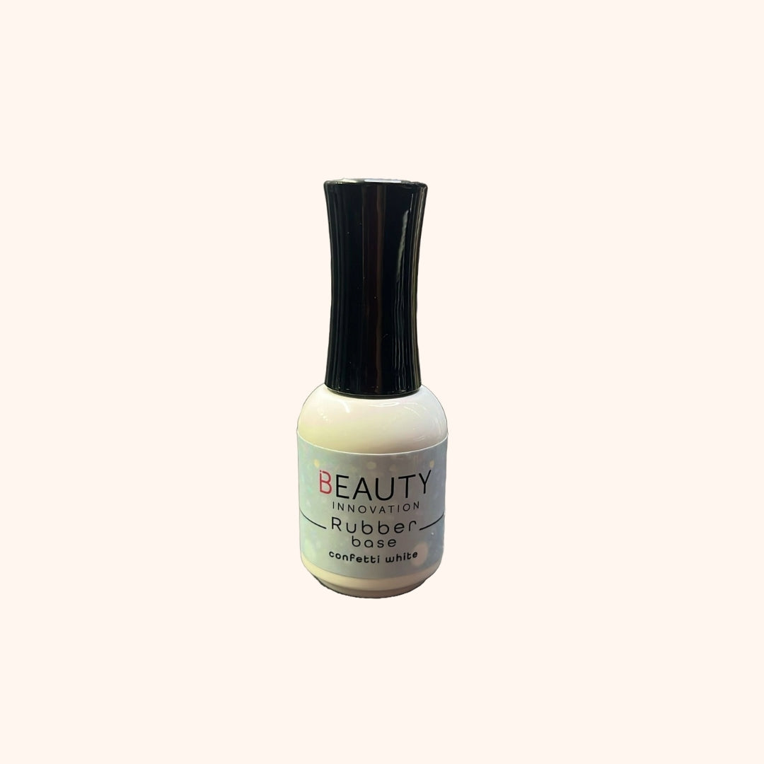 Rubber Base Confetti White Beauty Innovation
