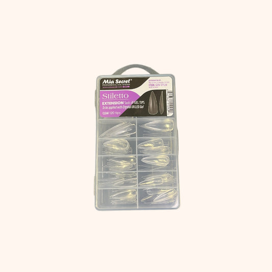 Stiletto Clear 120 Tips Mia Secret