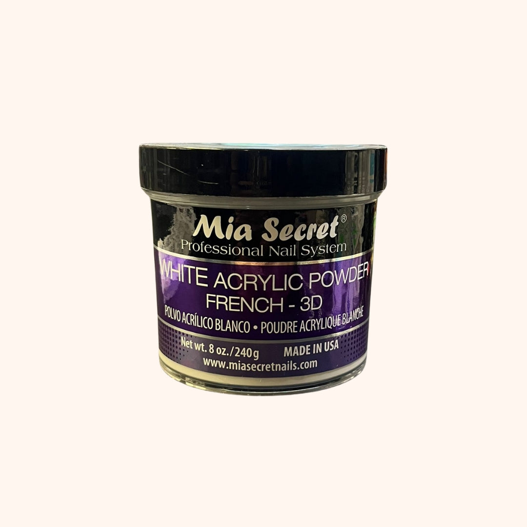 White Acrylic Powder French-3D Mia Secret