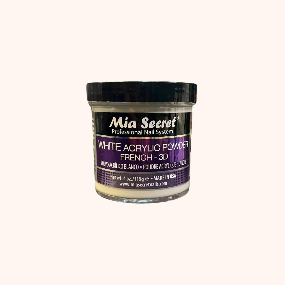 White Acrylic Powder French 3D Mia Secret 118g