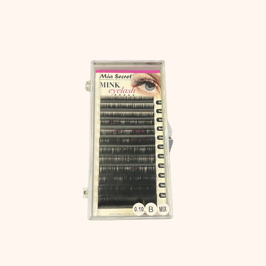 Extensiones para Pestañas Pelo a Pelo 0.10 B Mix Mia Secret