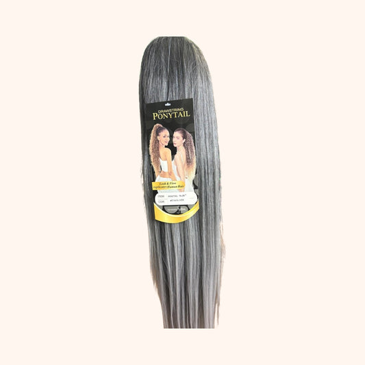 Ponytail YK 28" #T1B/SILVER